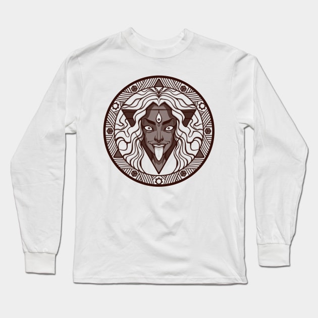 Sephiroth Lines - 3 - Binah Long Sleeve T-Shirt by Nightgrowler